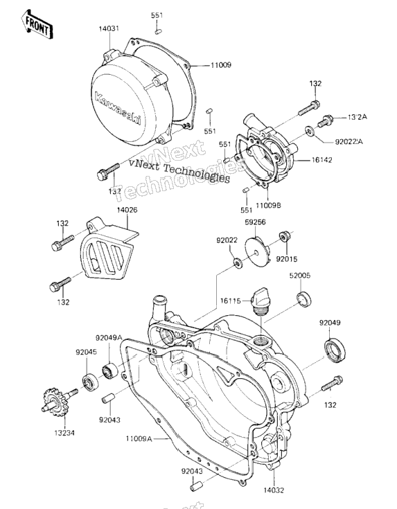 Engine Covers/Water Pump ('84 A1)