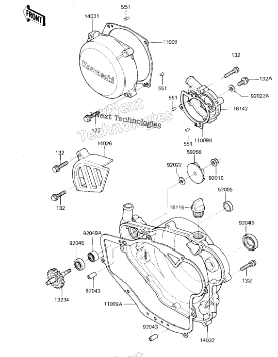Engine Covers/Water Pump ('85 A2)