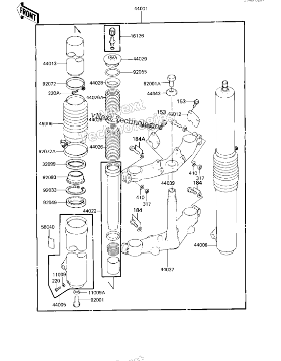 Front Fork ('84 A1)