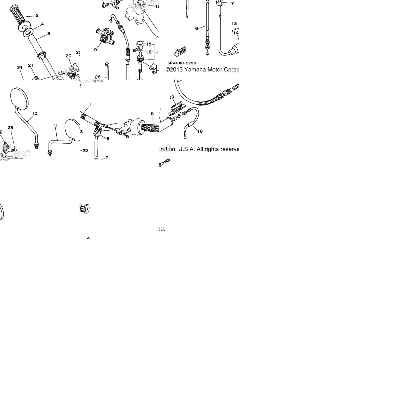 Steering Handle Cable