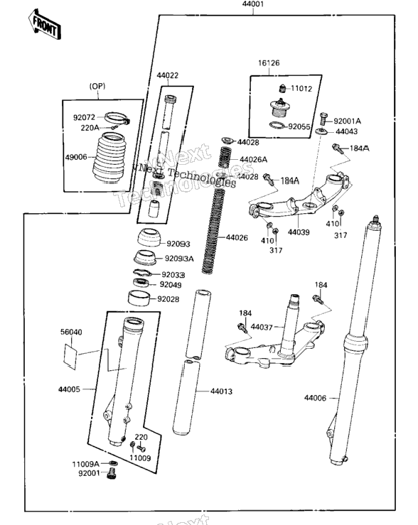 Front Fork ('85 A2)