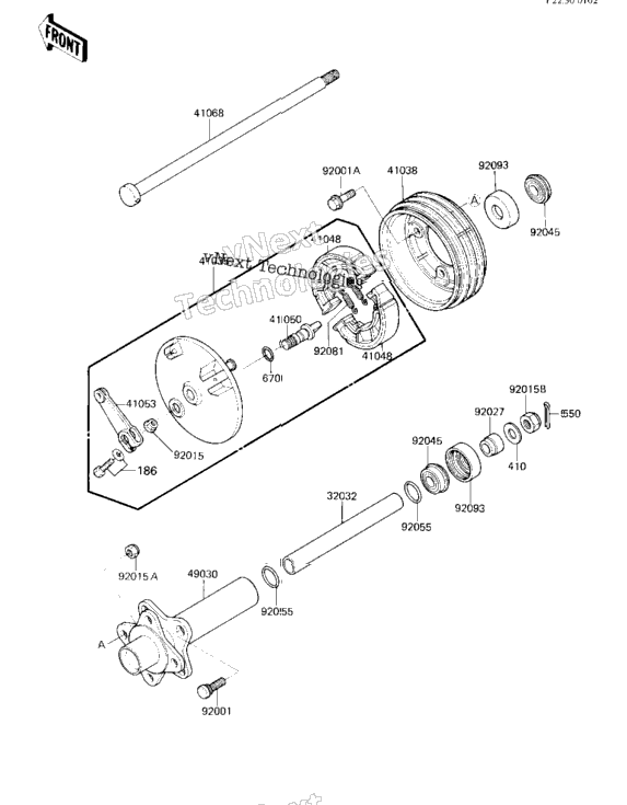 Front Hub/Brake ('84 A1)