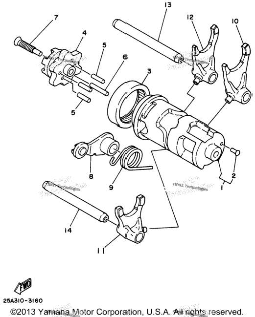 Shift Cam Shift Fork