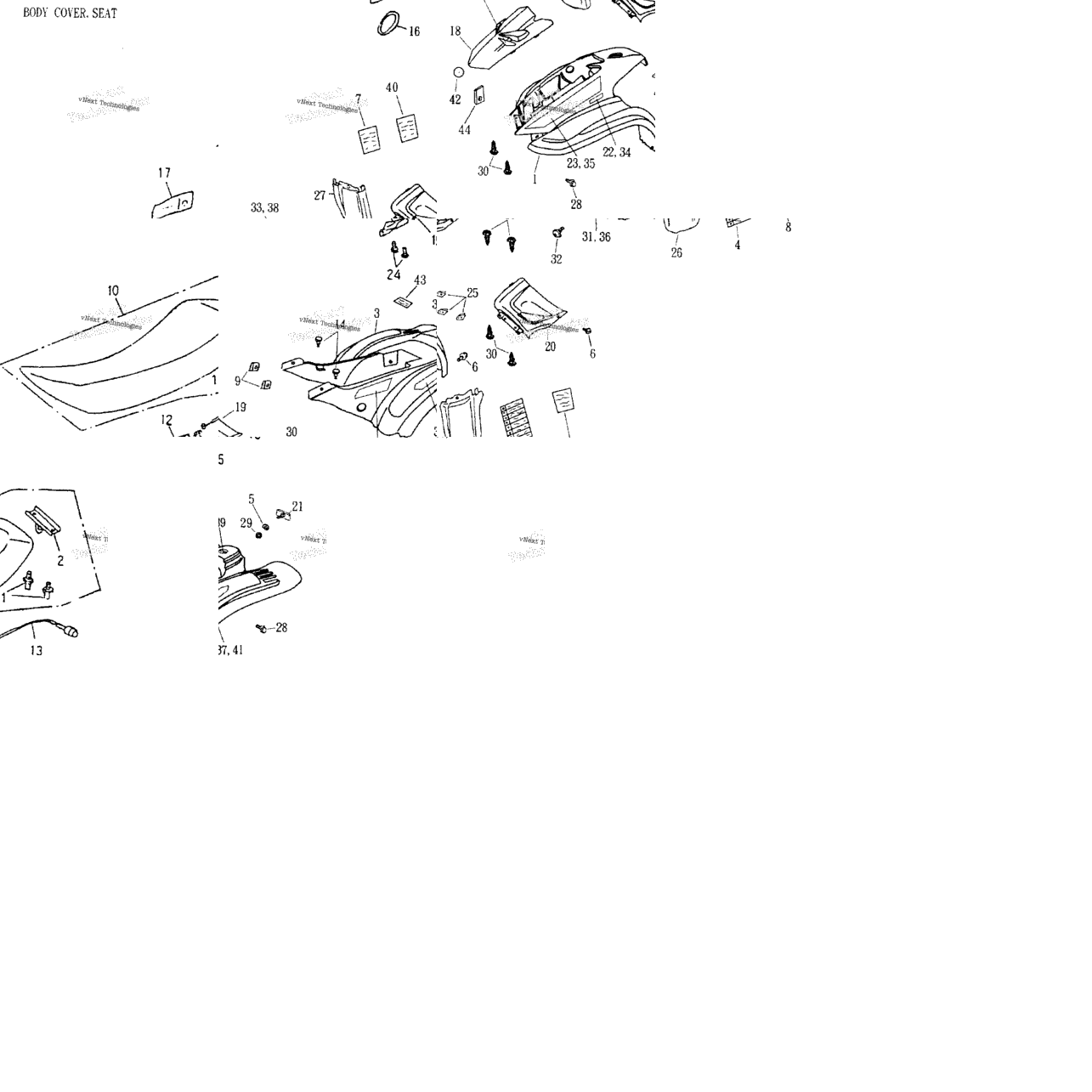 Body Cover, Seat 172A-18