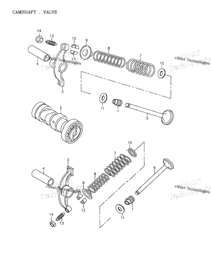 Camshaft, Valve (172A-02)