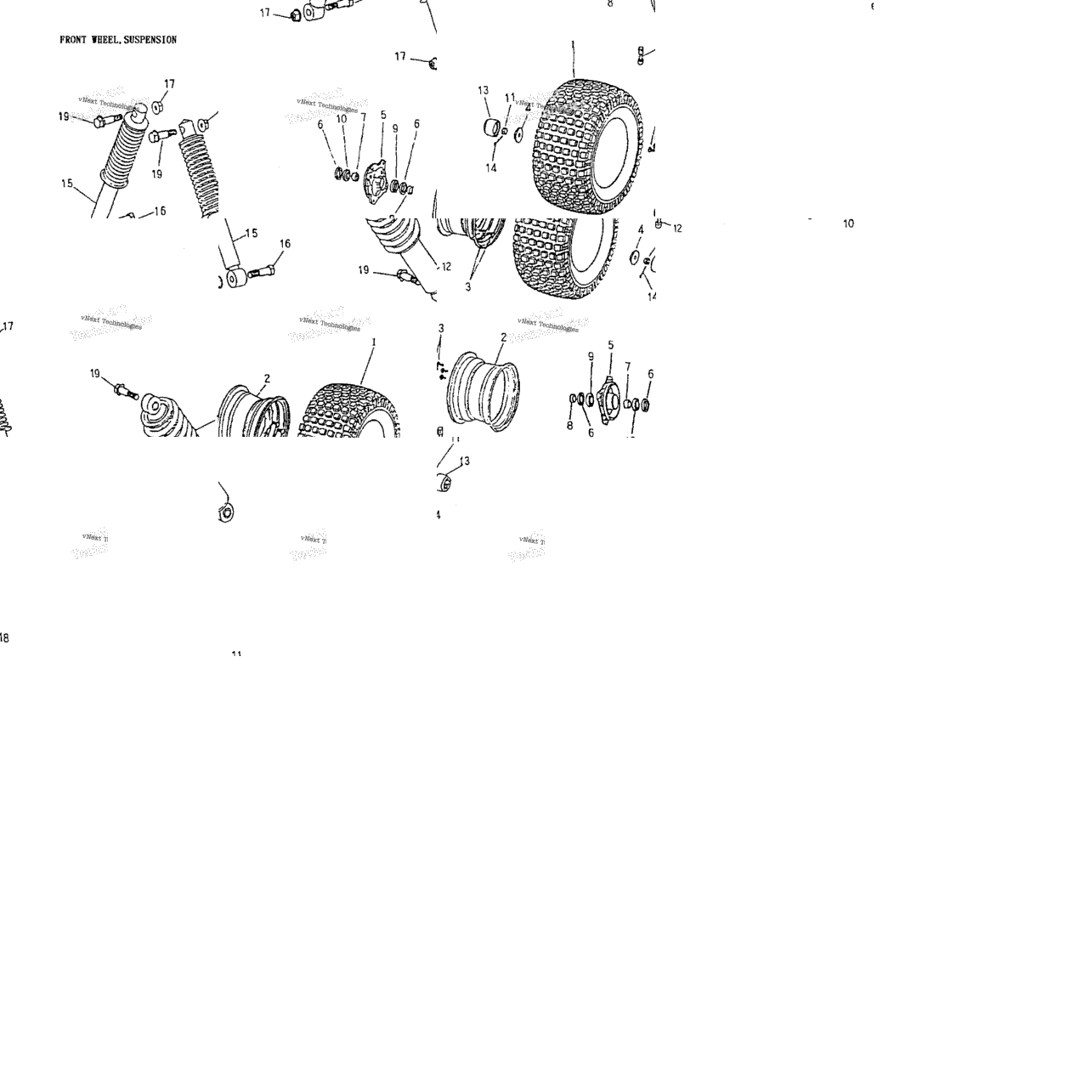 Front Wheel, Suspension 172A-20