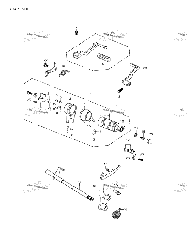 Gear Shift 172A-13