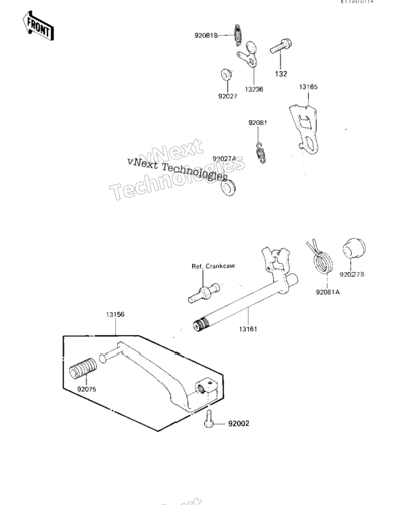 Gear Change Mechanism ('84 A1)