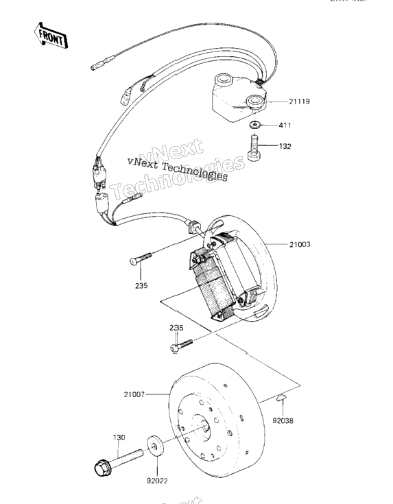 Ignition/Generator ('84 A1)