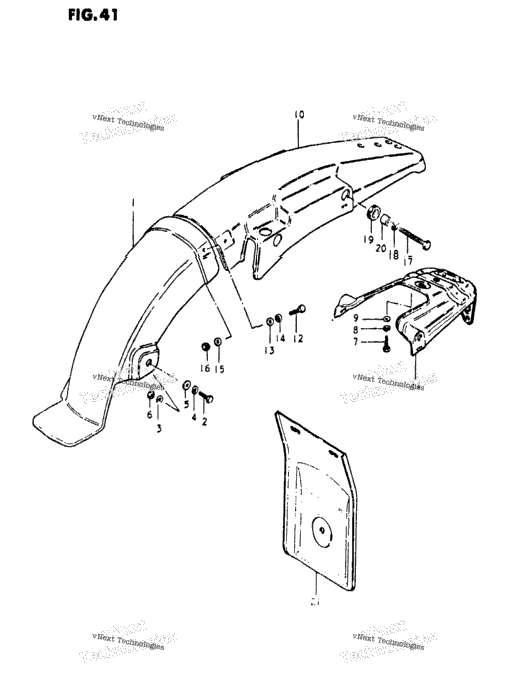 Rear Fender (Ts250t)