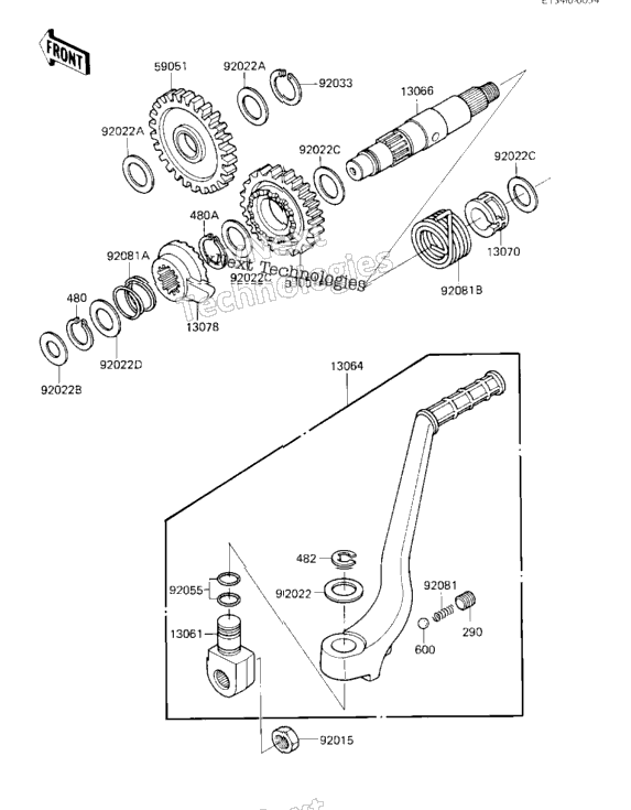 Kickstarter Mechanism ('84 A1)