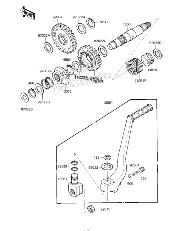 Kickstarter Mechanism ('85 A2)