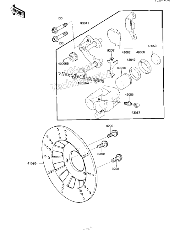 Rear Brake ('84 A1)