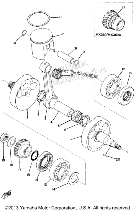 Crank - Piston