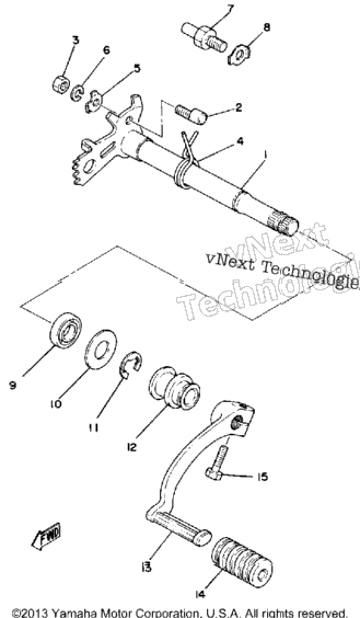 Shift Shaft - Pedal