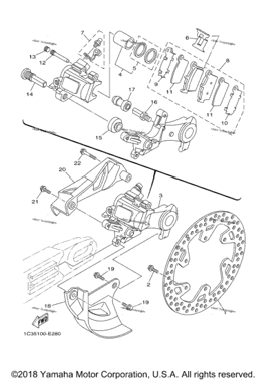 Rear Brake Caliper