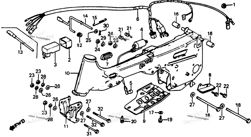 Frame + Wire Harness 79-83