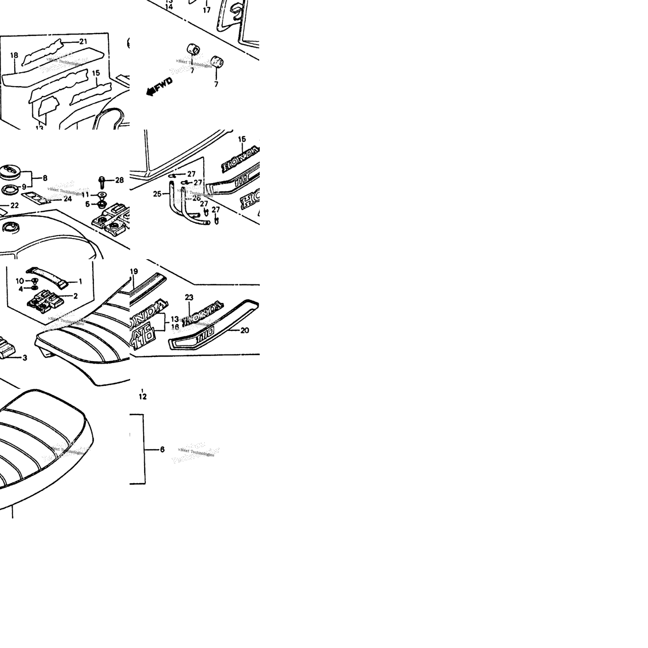 Fuel Tank + Seat 79-82