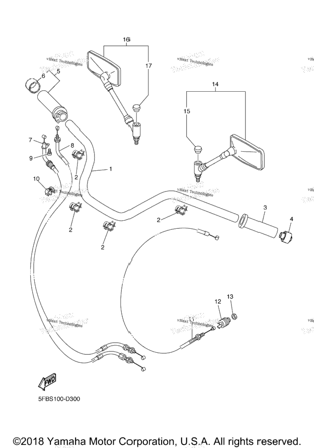 Steering Handle Cable