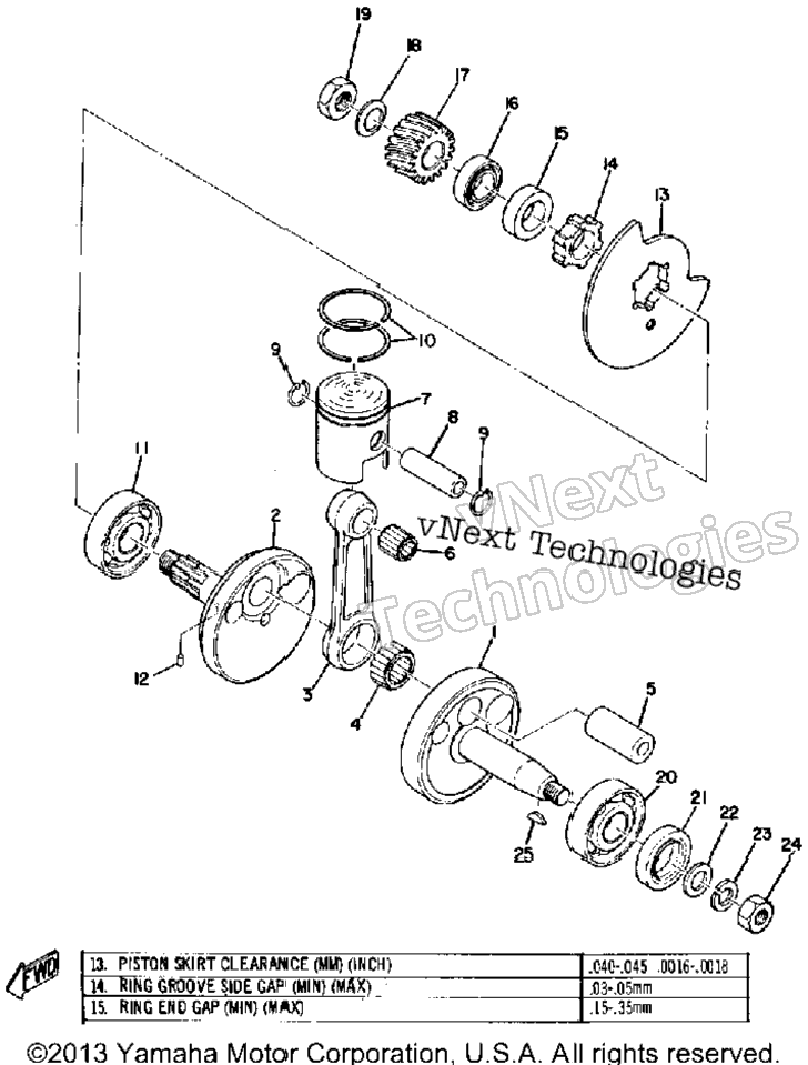 Crank - Piston