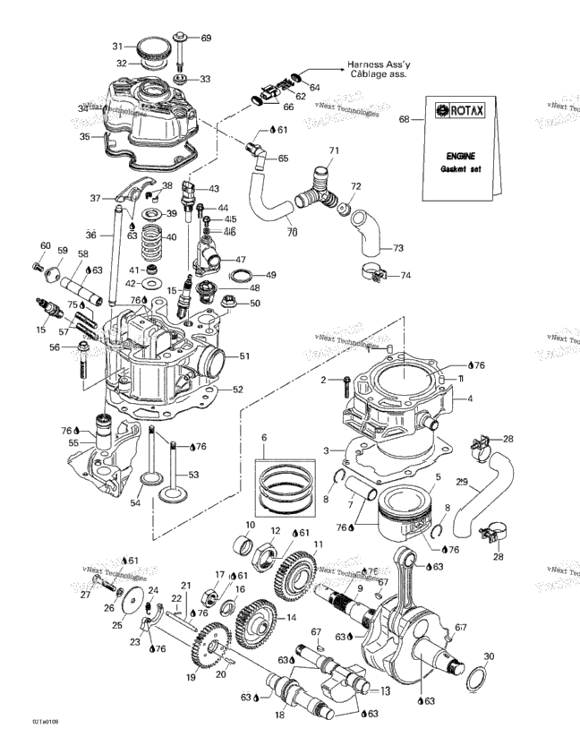 Crankshaft, Pistons And Cylinder