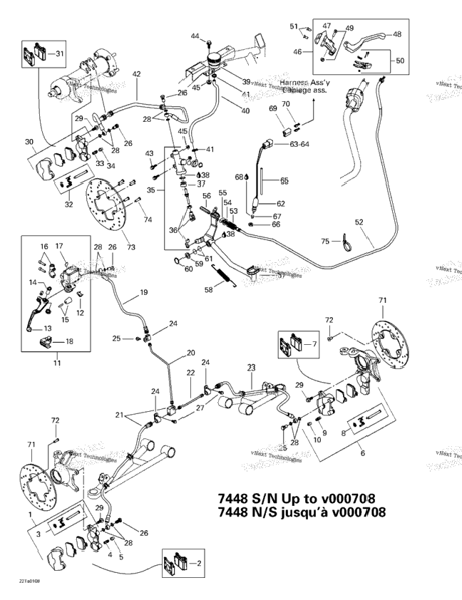 Hydraulic Brake (7448 Sn Up To V000708)