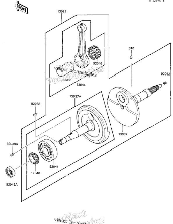 Crankshaft (-E/No. 006766)