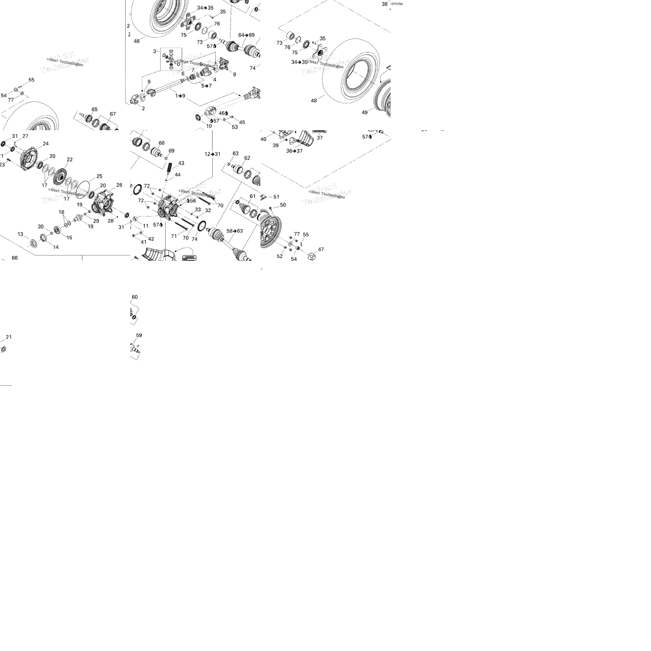 Drive System, Rear Std