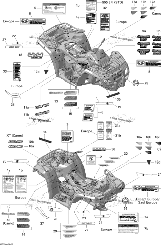 Decals Xt