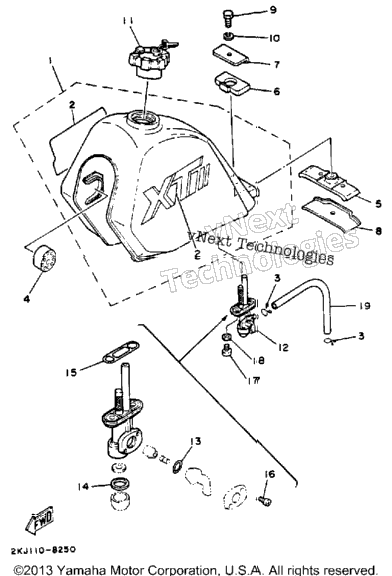 Fuel Tank (Non-California Model)
