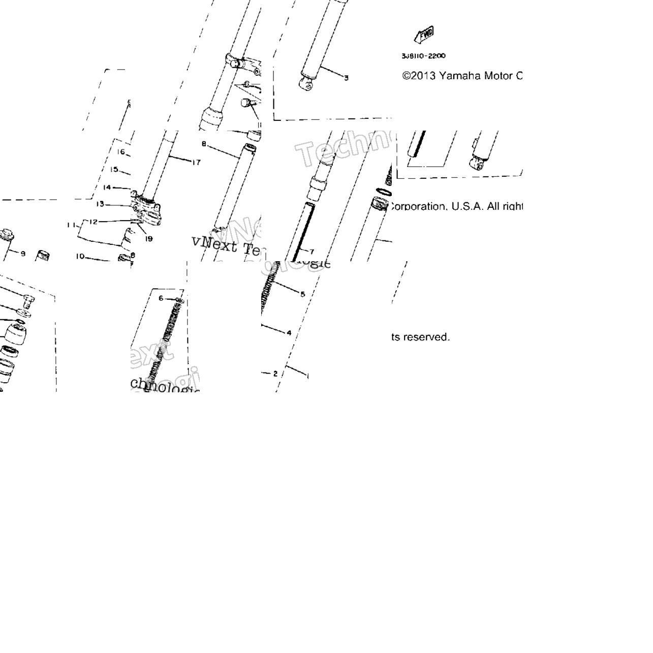 Front Fork Dt80h - J - K