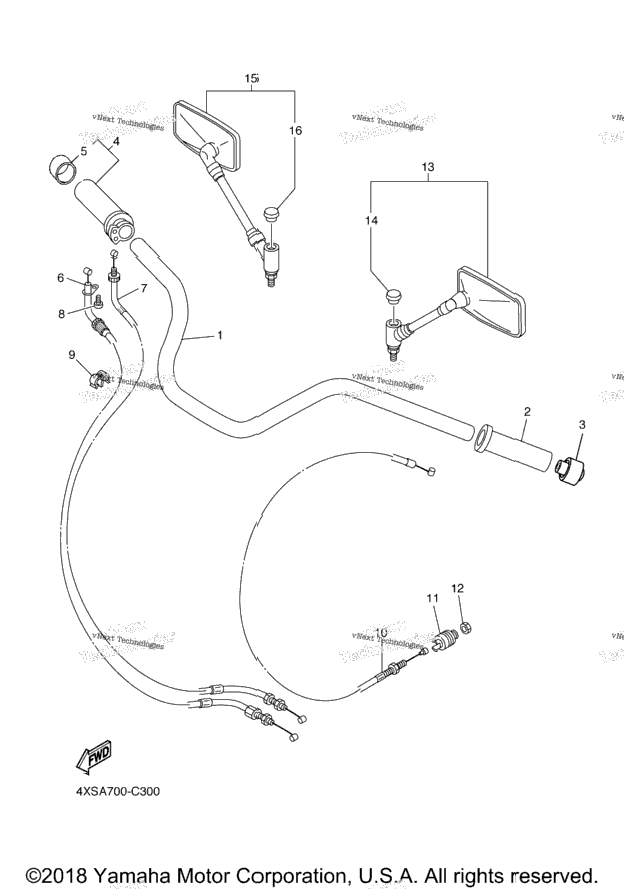 Steering Handle Cable