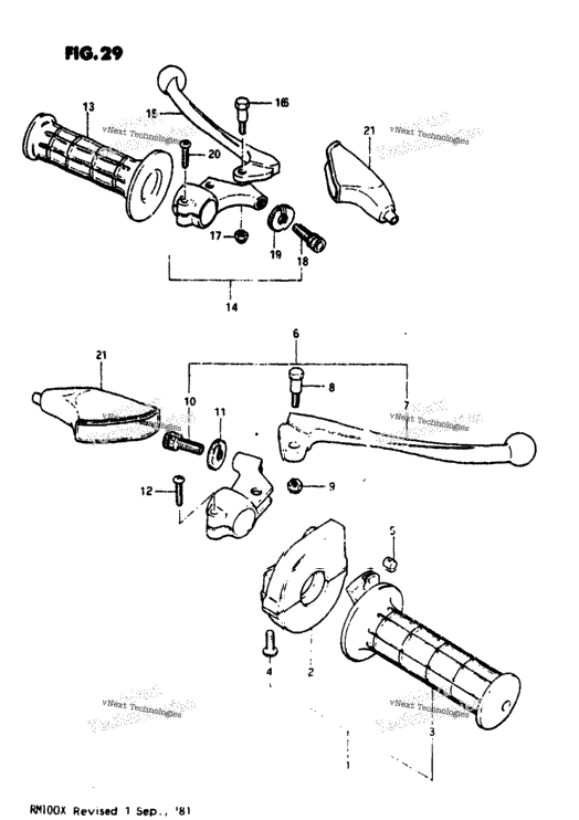 Handle Grip - Lever (Rm100t)