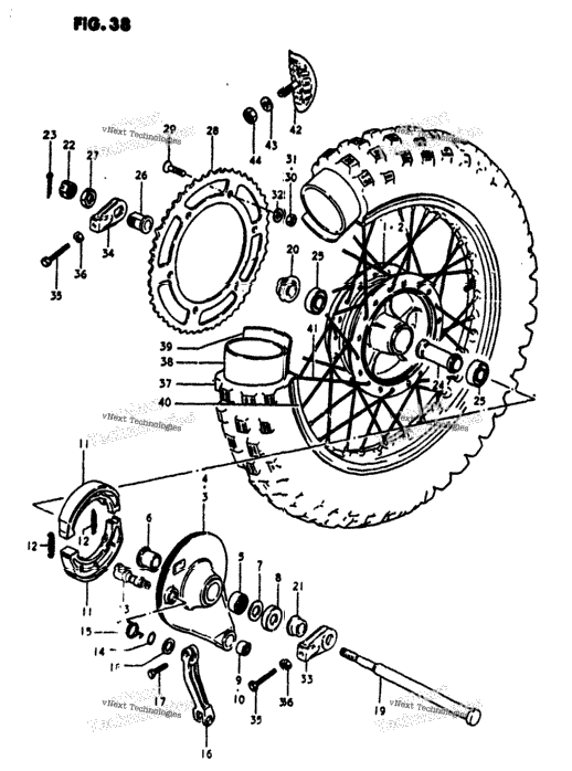 Rear Wheel (Rm100n