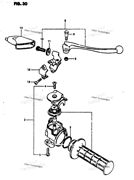 Right Handle Grip (Rm100x)