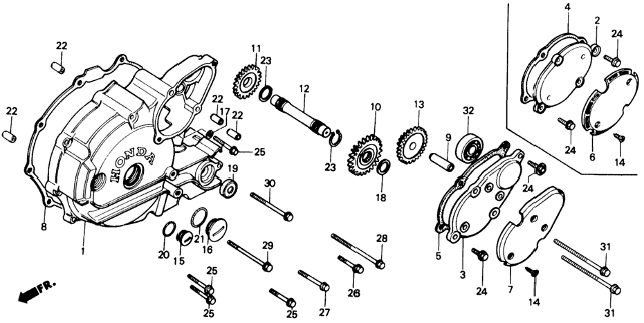 LEFT CRANKCASE COVER