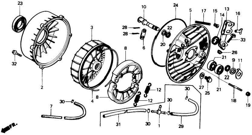 REAR BRAKE PANEL