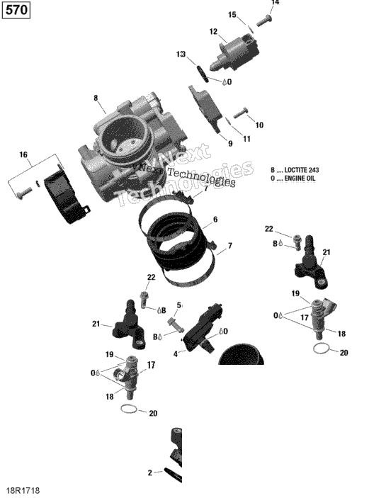Rotax - Air Intake Manifold And Throttle Body