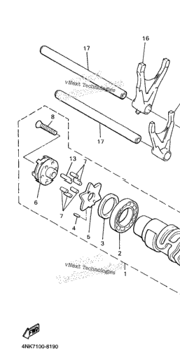 Shift Cam Shift Fork