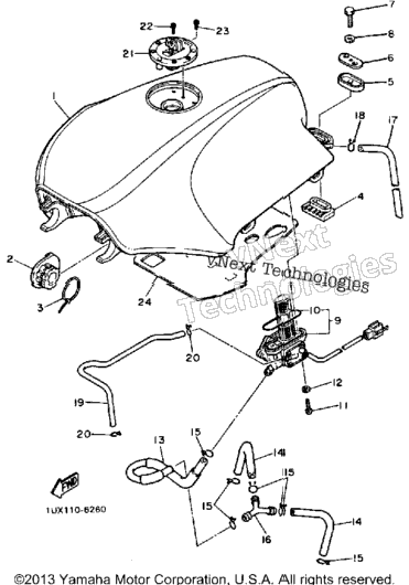 Fuel Tank Fj1200t