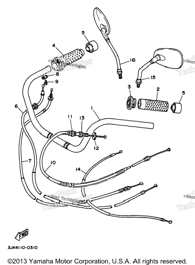 Steering Handle Cable