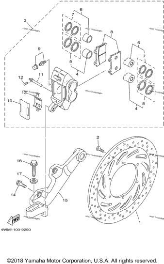 Rear Brake Caliper