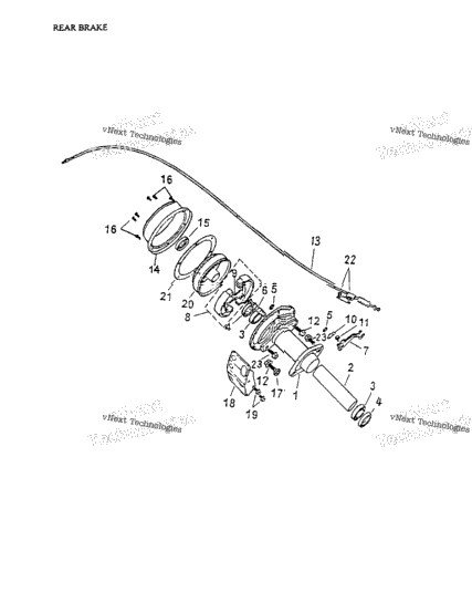 Rear Brake 166-20