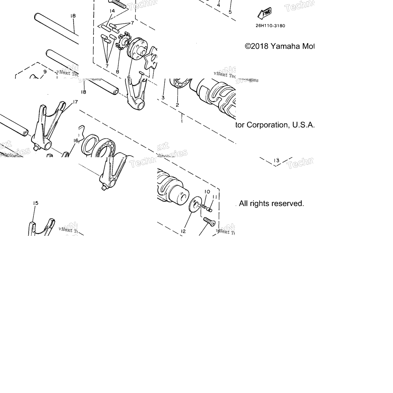 Shift Cam Shift Fork