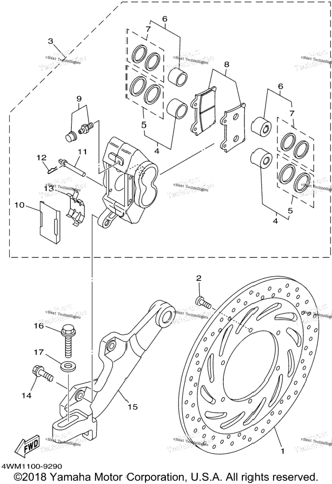 Rear Brake Caliper