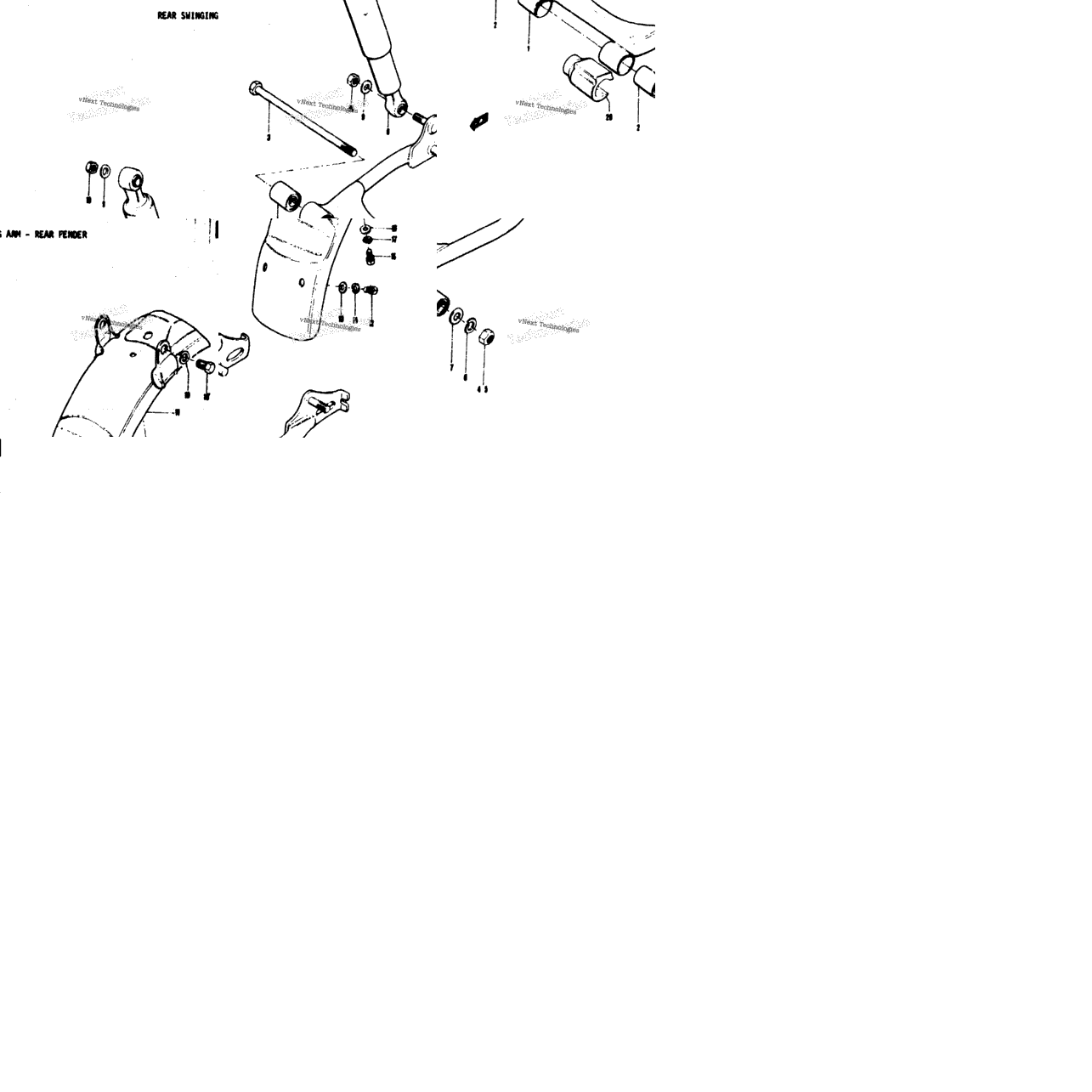 Rear Swinging Arm - Rear Fender