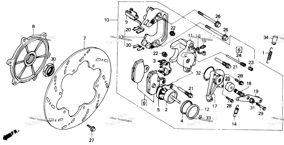 Rear Brake Caliper