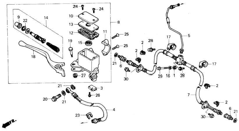 FRONT BRAKE MASTER CYLINDER