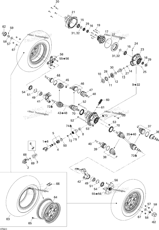 Drive System, Front Xt