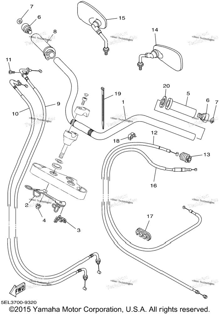 Steering Handle Cable